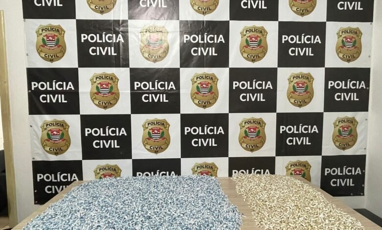 Homem é preso com quase 22.500 porções de drogas que seriam comercializadas em Registro