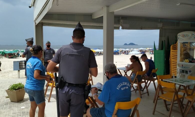 Fiscalização de Guarujá registra mais de 4 mil ocorrências no fim de semana