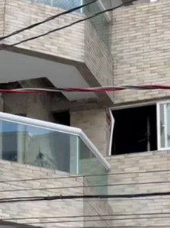 Prédio evacuado de Praia Grande continua interditado