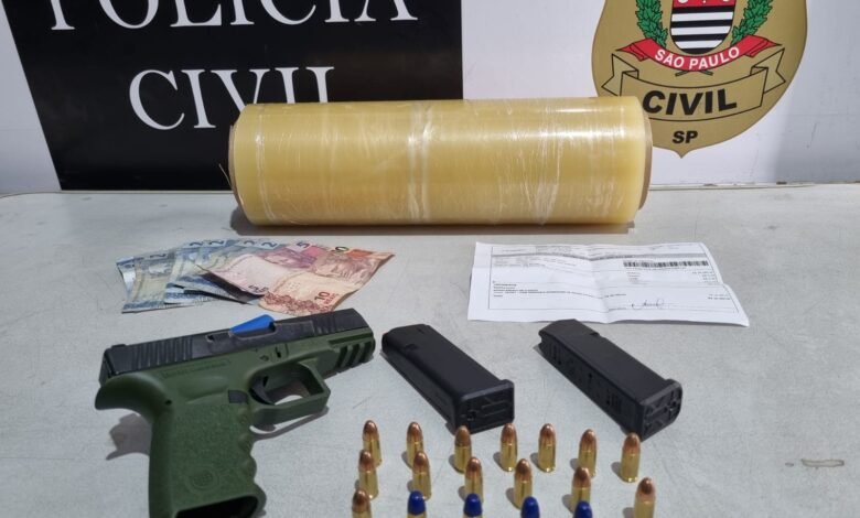 Pistola israelense é apreendida pela Polícia em Guarujá