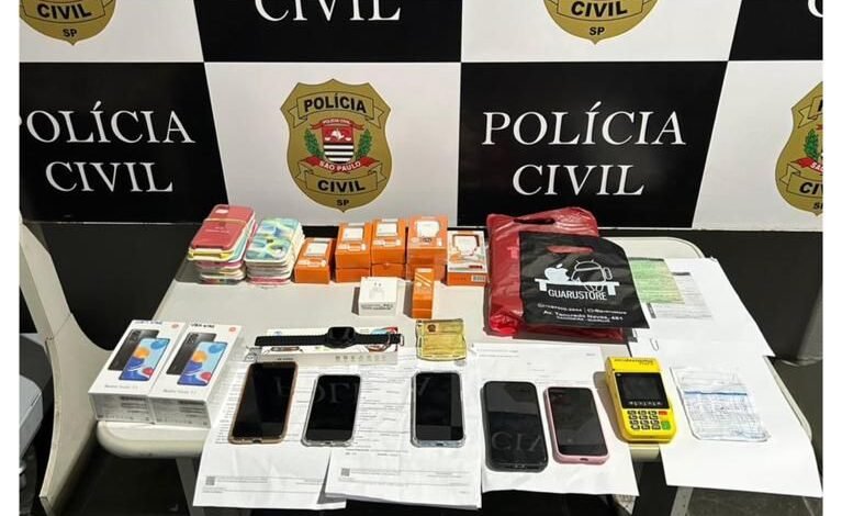 Acusado de receptar celulares roubados é preso no Guarujá