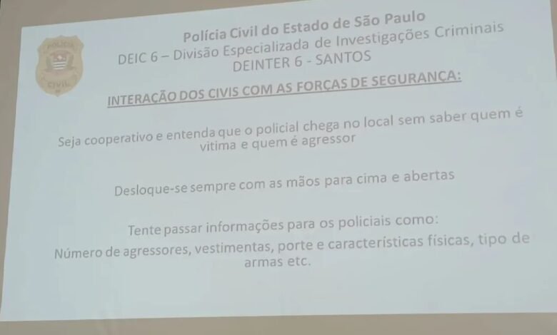 Polícia Civil elabora cartilha de segurança para alunos e profissionais da Baixada Santista