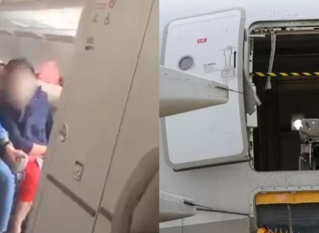 "Inacreditável! Homem abre porta de avião em pleno voo com 194 pessoas a bordo"
