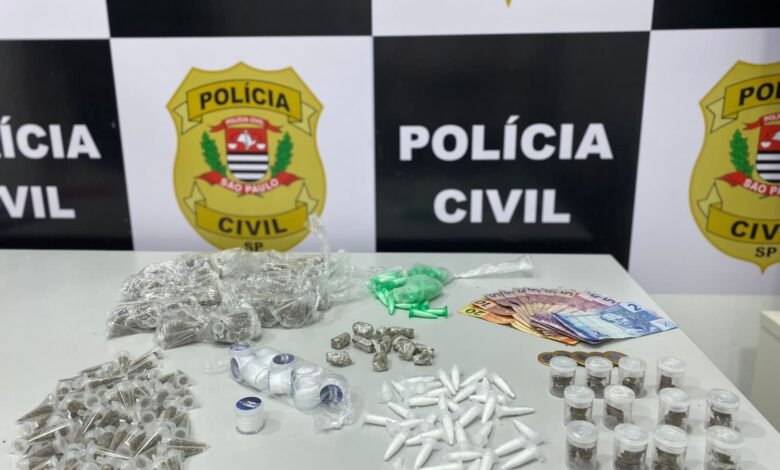 Trio associado a tráfico de drogas é preso em Praia Grande