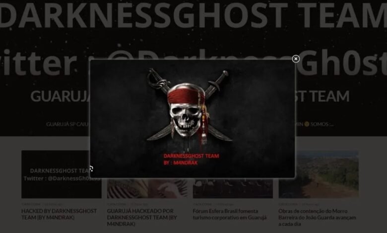 Prefeitura de Guarujá tem site hackeado
