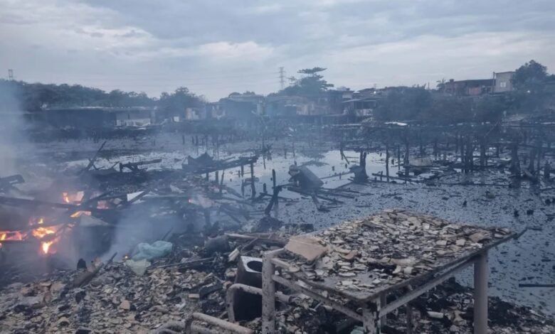 Santos vai declarar situação de emergência após incêndio em comunidade
