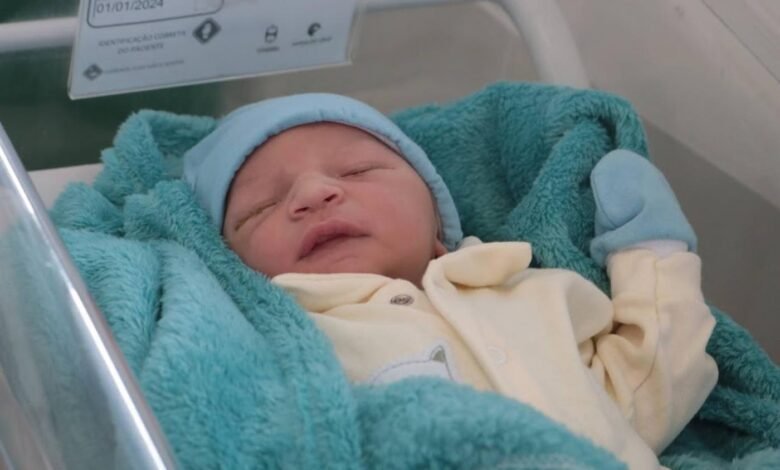 Ravy é o primeiro bebê a nascer na rede pública de Santos em 2024