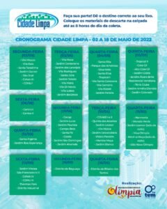 'Cidade Limpa' inicia Mutirão de Limpeza pelos bairros de Olímpia