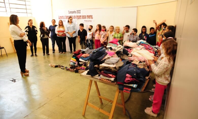 Doações arrecadadas em unidades escolares são encaminhadas ao Fundo Social de Solidariedade
