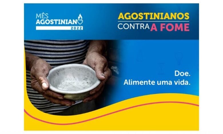 Freis agostinianos realizam campanha de arrecadação de alimentos para famílias que vivem em situação de fome em todo o Brasil.