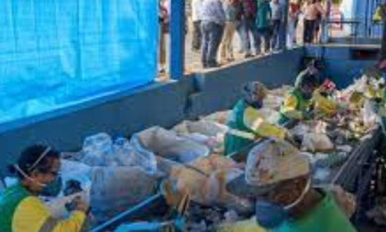 Coleta seletiva produz mais de três toneladas de material reciclável