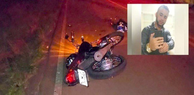 Motociclista morre após colidir veículo contra um animal