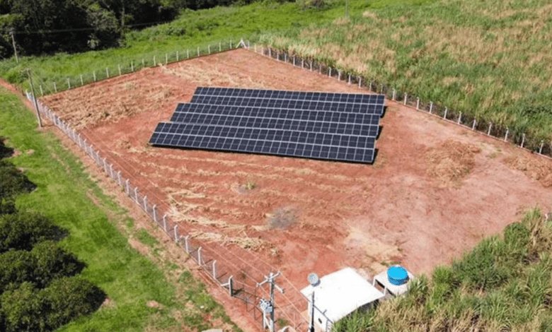 Nova usina solar começa a operar em Olímpia