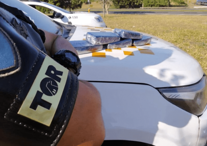 Tráfico de drogas interceptado pela Polícia Militar Rodoviária